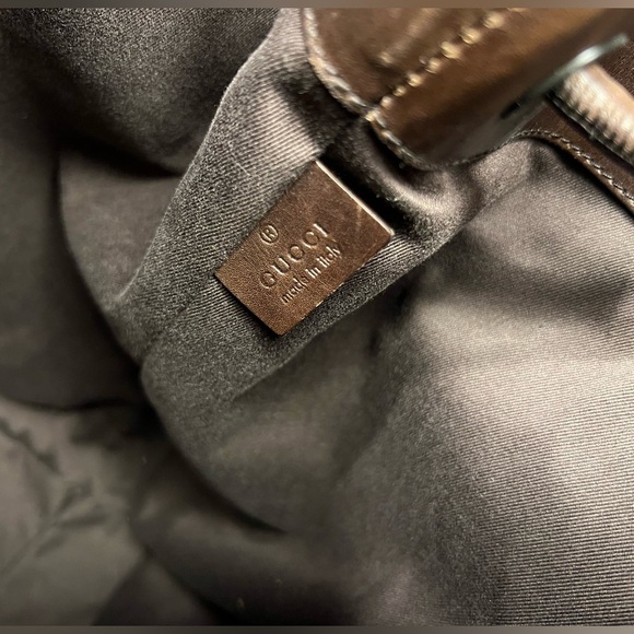 GUCCI Nylon Monogram Gifford Tote Brown - Picture 11 of 12